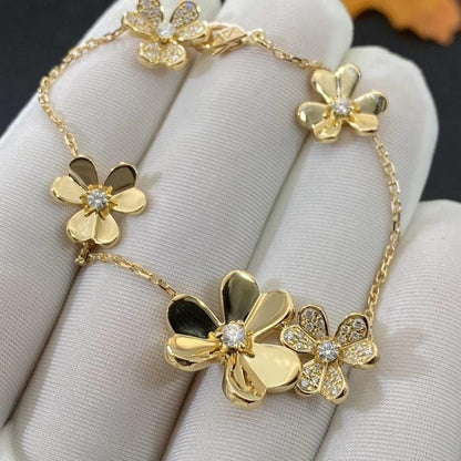 [Camiery]FRIVOLE GOLD 5 FLOWERS BRACELET