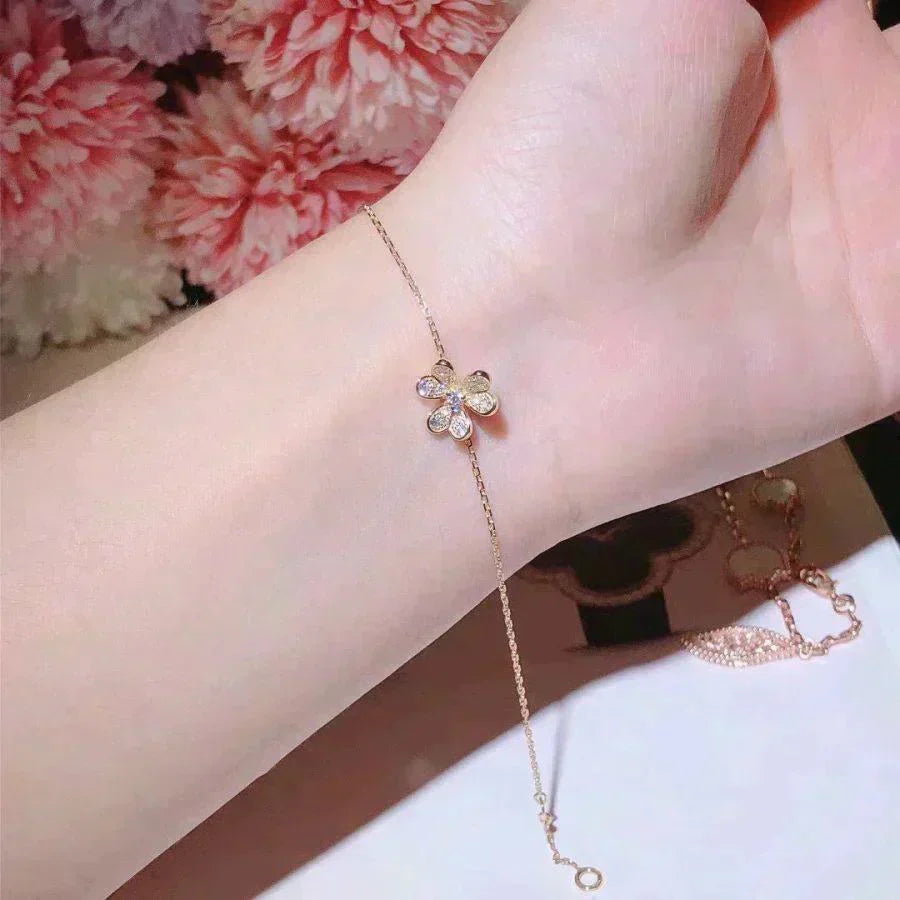 [Camiery]FRIVOLE GOLD FLOWER DIAMOND BRACELET