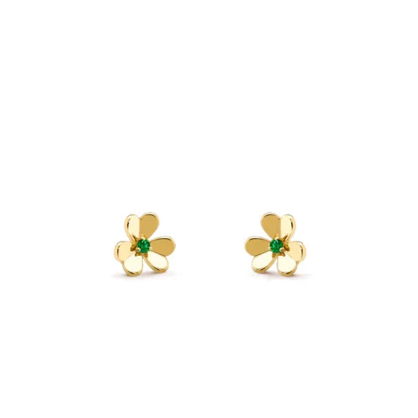 [Camiery]FRIVOLE  FLOWER MALACHITE EARRINGS