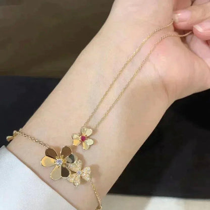 [Camiery]FRIVOLE GOLD FLOWER NECKLACE