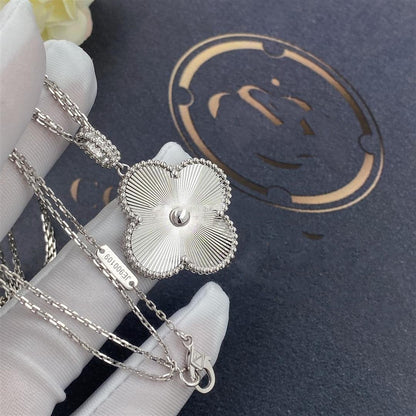 [Camiery]CLOVER 25MM SILVER BIG CLOVER NECKLACE