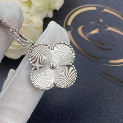 [Camiery]CLOVER 25MM SILVER BIG CLOVER NECKLACE