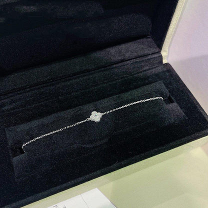 [Camiery]CLOVER  SINGLE FLOWER BRACELET SILVER