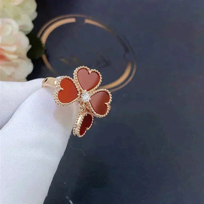 [Camiery]SWEET CLOVER CARNELIAN RING