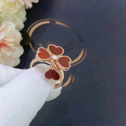 [Camiery]SWEET CLOVER CARNELIAN RING