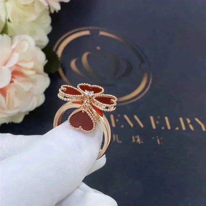 [Camiery]SWEET CLOVER CARNELIAN RING