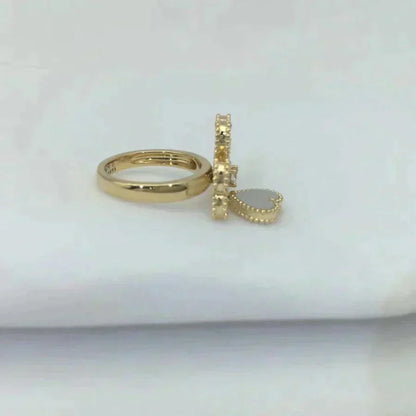 [Camiery]SWEET CLOVER WHITE MOP RING