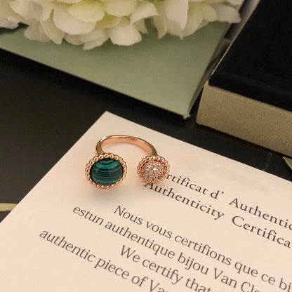 [Camiery]PERLEE COULEURS DIAMOND ROSE GOLD BETWEEN THE FINGER RING