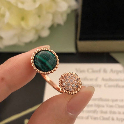 [Camiery]PERLEE COULEURS DIAMOND ROSE GOLD BETWEEN THE FINGER RING