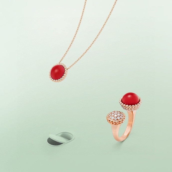 [Camiery]PERLEE COULEURS DIAMOND ROSE GOLD BETWEEN THE FINGER RING