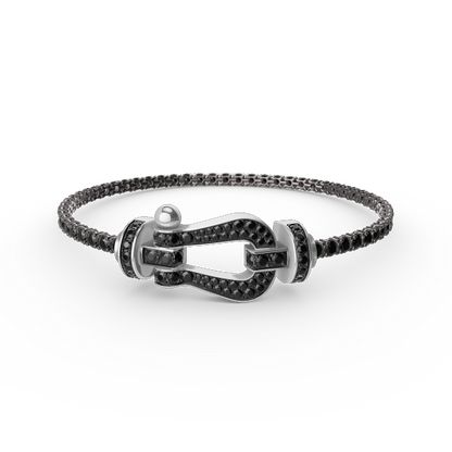 [Camiery]FORCE  LARGE HORSESHOE FULL DIAMOND TENNIS BRACELET